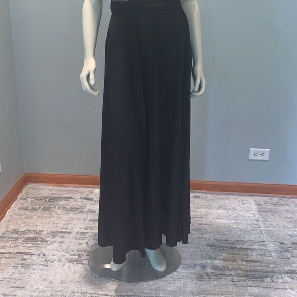 Vintage Black Maxi Skirt by Koret of California | Long Full Black Skirt | Label - Picture 1 of 15